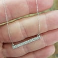 thumbnail image 3 of Pompeii 1/2ct Bar Pendant Diamond Necklace in 14K White Gold (Not ) 1.2" Wide (G/H,SI2-I1), 3 of 5