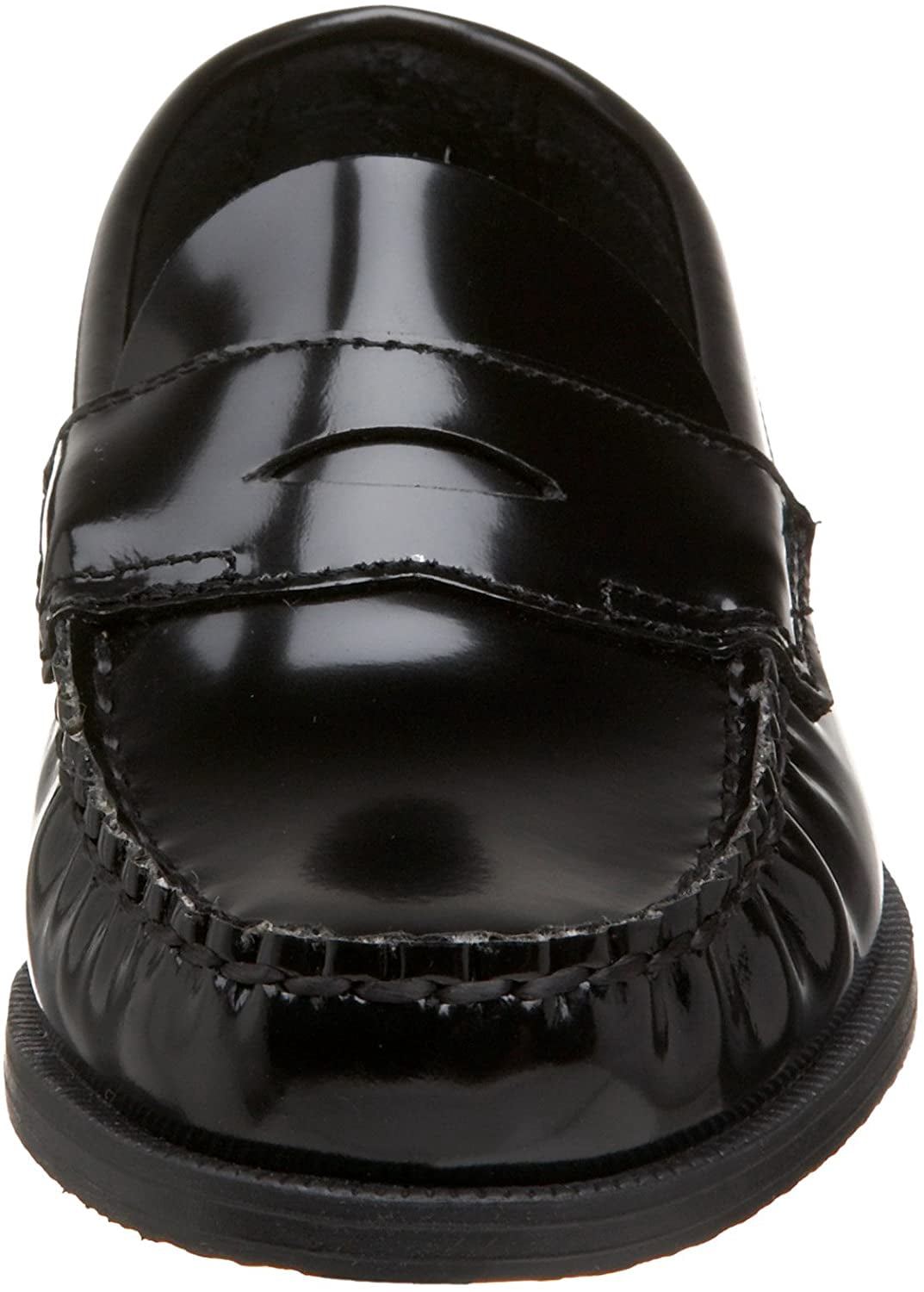 School Issue Children's Simon Black Leather Penny Loafers for Little and Big Boys Size 13.5M