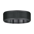 thumbnail image 2 of Mens 8mm Black Tungsten Band with Satin Finish, 2 of 6