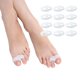 thumbnail image 3 of Separador de dedos doble anillo, almohadilla para los pies, cuidado de los pies, separador de dedos superpuestos, 6 pares, 3 of 8