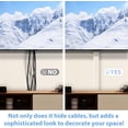 thumbnail image 3 of Cord Hider Wall for One Cord in Cord Covers for Wires on Wall Easy Install Cable Cover Wall Cable Raceway Hide Cords Cable Hider Cord Management Wall x Lin W.in H.in, 3 of 7