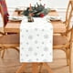 thumbnail image 5 of Camino de mesa navideño de piel sintética con lentejuelas y copos de nieve | 33 x 180 cm, decoración navideña blanca para mesa de comedor y restaurante | Diseño festivo de copos de nieve, 5 of 5