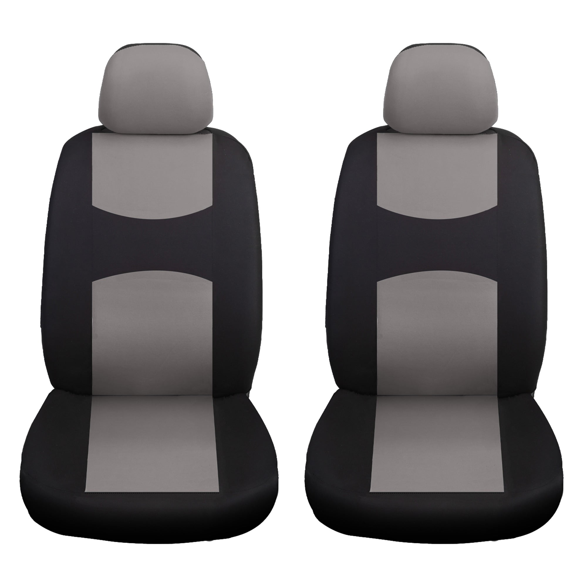 Full Car Seat Covers for 5 Seats, Black-Gray Design, Universal Fit for Cars SUVs Trucks, Anti-Scratch, All-Season Complete Seat Protector Kit