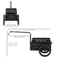 thumbnail image 3 of Aosom Bicycle Cargo Trailer Bike Wagon with Removable Storage Box, Black, 3 of 10