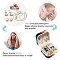 thumbnail image 4 of Starry Shark Travel Portable Square Jewelry Box Organizing Rings Earrings Necklaces Bracelets for Girls Women, 4 of 6