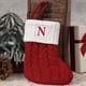 thumbnail image 2 of Initial Alphabet Christmas Stockings 7inch Letter Personalised Xmas Stocking Letter Personalised Xmas Stocking 26 Soft Stockings Decorations For Family Party, 2 of 2