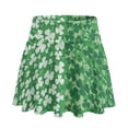 thumbnail image 5 of FUIALDOLG Womens Green Leaf Tennis Skirt with Short St Patricks Day Green Athletic Skorts Mini Skirt Women's High Waisted Golf Skirt with Shorts Pleated Green Skirt for Party,XL, 5 of 8