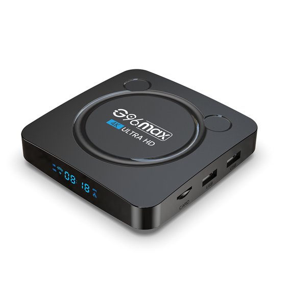 Inteprter 4K WiFi Reproductor de medios inalámbrico 4.0 compatible con Bluetooth de velocidad rápida Sistemas de cine en casa 4+32G Enchufe de EE. UU.