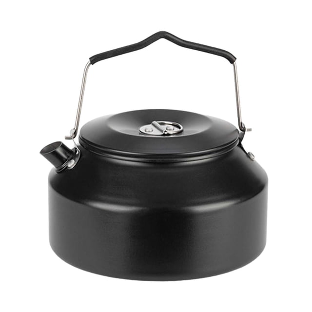 Tetera de agua para acampar Colamx 1,6 L Negro