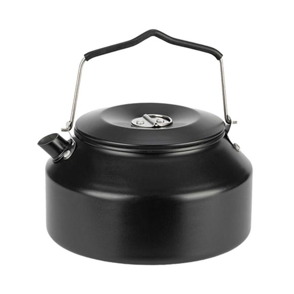 Tetera de agua para acampar Colamx 1,6 L Negro