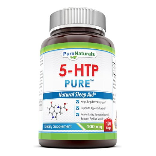 Pure Naturals 5-HTP Capsules, 100 mg, 120 Count