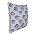 thumbnail image 2 of KLL Donut with the USA Fag Decorative Throw Pillow Covers Velvet Soft for Couch Sofa Bedroom Living Room Outdoor - 18"x18", 2 of 8