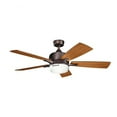thumbnail image 2 of Ceiling Fan With Light Kit With Transitional Inspirations 17 Inches Tall By 52 Inches Wide-Brushed Nickel Finish Kichler Lighting 300457Ni, 2 of 4