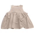 thumbnail image 5 of Womens Tank Tops Summer Sleeveless Loose Fit Crop Tops Pleated Peplum Sleeveless Blouse Round Neck Y2K Babydoll Blouse Shirt Basic Tees Shirt Dressy Casual Trendy Clothes, 5 of 5