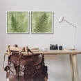 thumbnail image 2 of Fern Sprouts Forest Nature Leaves Botanical & Floral Graphic Art White Framed Art Print Wall Art, Set of 2, 2 of 8