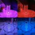thumbnail image 3 of 16 Color Crystal Rose Night Light with Touch Control, USB Rechargeable Crystal Table Lamp, Bedside Lamp for Room Decoration, 3 of 16