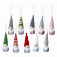 thumbnail image 3 of Adornos Navideños Regalo Gnomos Santa Colgante Árbol De Navidad Colgante Con Barba Blanca Cuerpo Rojo Sombrero De Lana Para El Hogar Al Aire Libre Interior10 Uds. Methold HA013254-00, 3 of 6