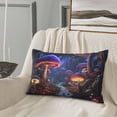 thumbnail image 5 of Zufioo Jungle Path Glowing Mushrooms Print Double-sided Plush Pillow Cover,Decorative Pillow Protector without Pillow Core, Suitable for Sofa, Bedroom, Car-16"x24", 5 of 6