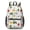 Tractor and Hay, variant on Tractor and Tractors White Pattern 17" School Backpacks for Teens,Waterproof Oxford Fabric,S-Shape Padded Straps for School,Travel,Hiking,Camping