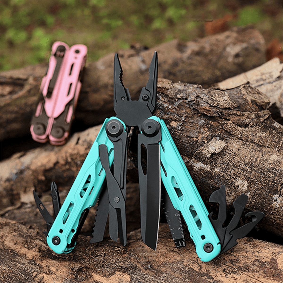 Multi-Function Tool Folding Pliers Needle-Nosed Pliers Multi-Function Small Pliers Outdoor Emergency Survival Gadgets B