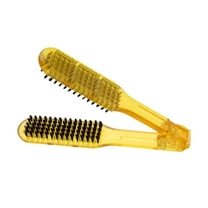 WORGEOUS  Hair Salon Comb Brush for Straightening Straightener Women Styling Tool Yellow