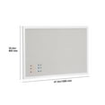thumbnail image 5 of SKYSHALO 48"x36" Linen-Covered White Corkboard – Wall-Mountable Display Board for Office, School, Home – Chic & Practical Message Board, 5 of 9