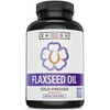 Zhou Flaxseed Oil 1000 mg | Supports Heart Health and Healthy Hair, Skin & Nails | Essential Omega 3 ,6, 9 Fatty Acids | 100 Count