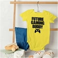 thumbnail image 4 of Future Gaming Buddy Gamer Dad Joke Romper Boys or Girls Infant Baby Brisco Brands 6M, 4 of 6