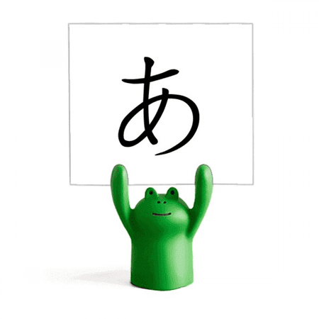 Japanese Hiragana Character A Memo Holder Cartoon Animal Frog Stand Decoration