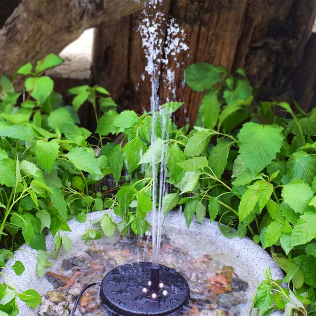 Floating Fountain,9V 8W Remote Control Landscape Decoration Garden Decoration Luxury Finish