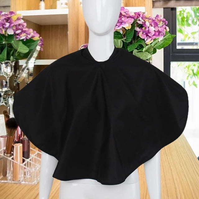 Capa de peluquero de salón, delantal de maquillaje, capa ligera para teñir el cabello, capa de corte para Color de cabello, salón de belleza, artista Negro