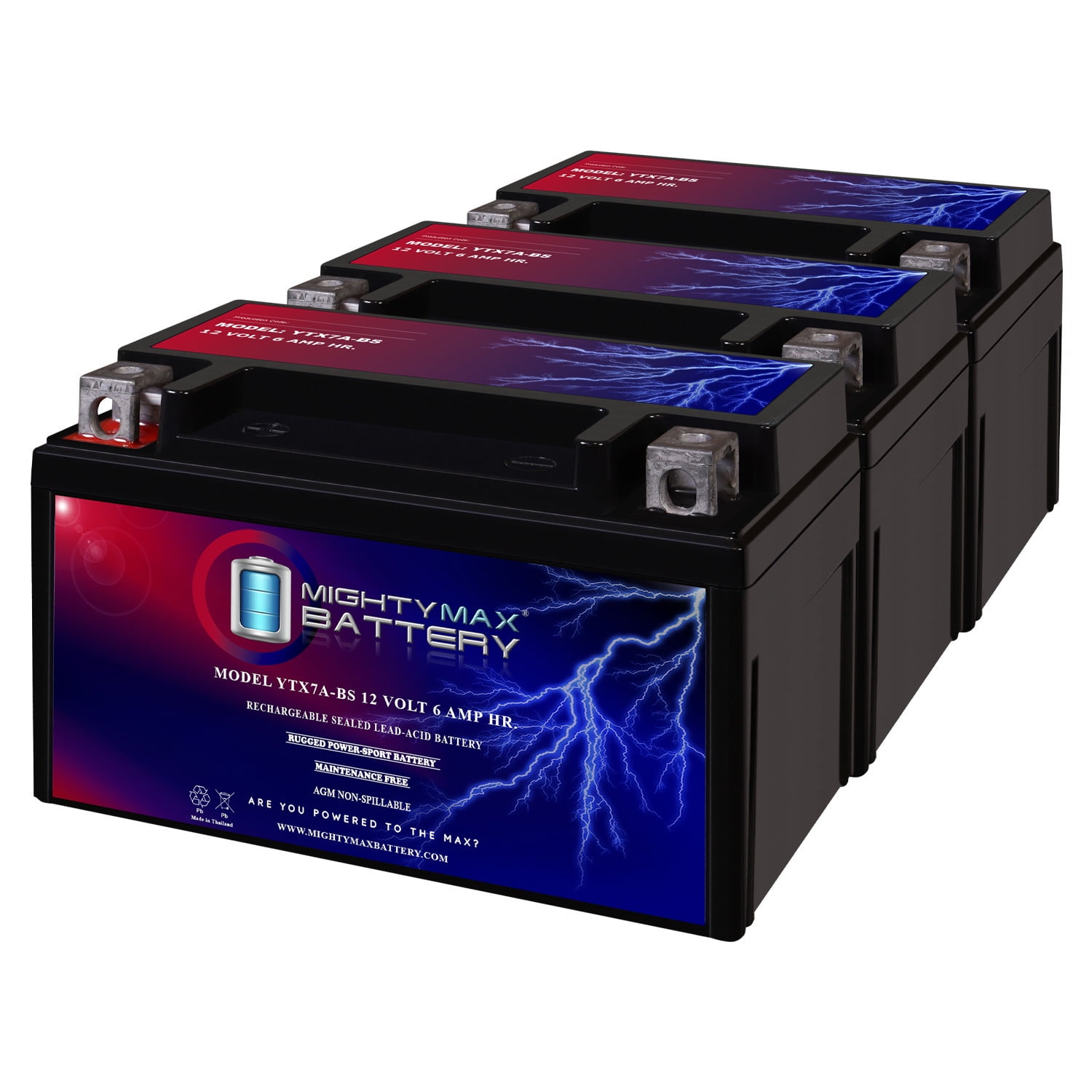 YTX9-BS Battery Replaces Kawasaki Ninja 400 (EX),ABS 18-19 - 3