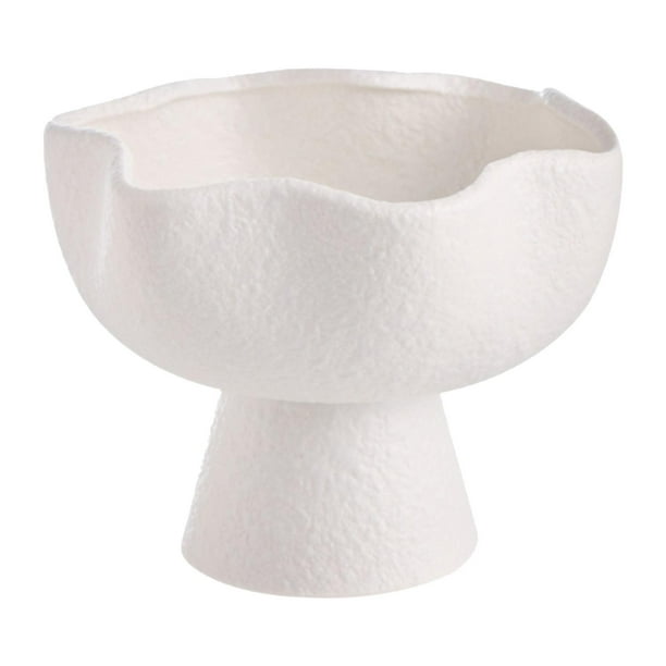 Cuenco decorativo con Pedestal, cuenco para aperitivos, comida, postre, plato para servir, mesa de centro, comedor, fiestas, aperitivos y dulces
