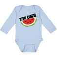 thumbnail image 3 of Inktastic I'm One 1st Birthday Watermelon Boys or Girls Long Sleeve Baby Bodysuit, 3 of 5
