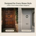 thumbnail image 2 of Renovators Supply Door Knockers for Front Door 5.5" Round Dark Oil Rubbed Bronze Finish Solid Brass Door Knocker w/Screws, 2 of 16