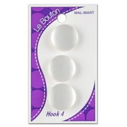 Le Bouton 3/4" White Pearlized Shank Button, 3 Count