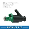thumbnail image 3 of Fuel Injector No.0K01D-13250 Fuel Injection Nozzle for Kia Sportage Base 1998-2002 2.0L Green 4 Pcs, 3 of 6