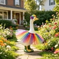 thumbnail image 4 of Lzobxe 23" Porch Goose Clothes, Goose Clothes Puffy Skirt Set for Birthday Decor, Easter Thanksgiving Ornaments for Outdoor Garden Yard Lawn Porch, 4 of 6
