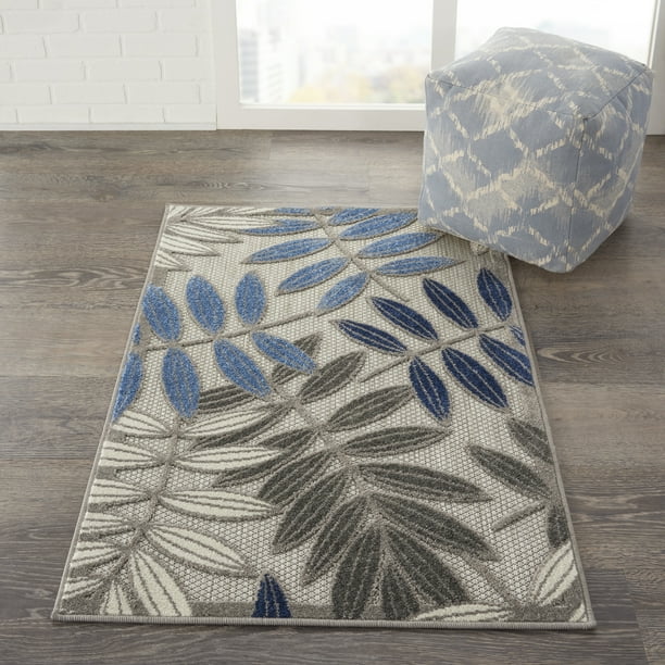 Nourison Aloha Patio Nature Inspired Grey Blue Area Rug Com - Nature Themed Area Rugs Nourison Aloha Patio Nature Inspired Grey Blue Area Rug Com - Nature Themed Area Rugs