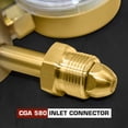 thumbnail image 4 of 4500PSI High Pressure Nitrogen Regulator, High Pressure Piston Regulator for Inert Gases, Single Stage Outlet Pressure 0-4500 PSI, 2.5 Inch Nitrogen Gauges CGA-580, High, 4 of 7