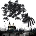 thumbnail image 2 of 200PCS Halloween Spider Small Simulated Plastic Spider Scary Spider Trick Prop, 2 of 9