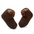 thumbnail image 6 of Stepedia Kids Slippers Fuzzy Kids Slippers Warm House Shoes Boots for Boys Girls, Brown, 6 of 6