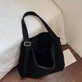 thumbnail image 3 of Stylago Slouchy Suede Tote Bags for Women Large Capacity Crossbody Shoulder Purses Ladies Zipper Handbags for College Everyday Black, 3 of 5