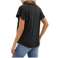 thumbnail image 4 of DeHolifer Tank Tops for Women Sleeveless V-Neck Solid Color Tank Tops Loose Casual Fashion Blouse Black 2XL, 4 of 4
