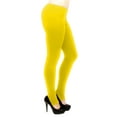 thumbnail image 2 of Vivian's Fashions Long Leggings - Cotton/Stirrup, Misses Size (Yellow, 5X), 2 of 3
