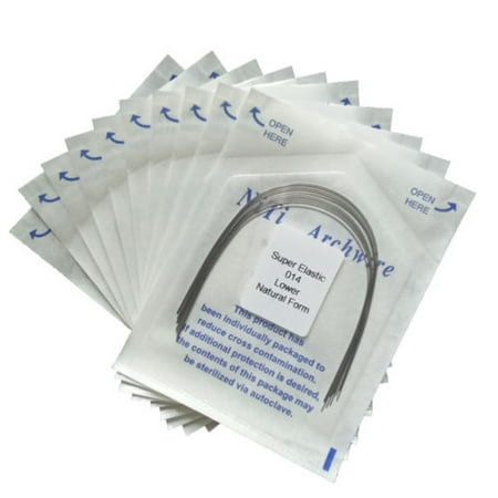 

1 Pack Orthodontic Dental Super Elastic Oval Form Niti Round Arch Wires 10 Sizes