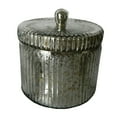 thumbnail image 2 of A&B Home Mercury Glass Jar Scented Soy Wax Candle - 5" - Earl Grey Scent - Silver Finish, 2 of 2