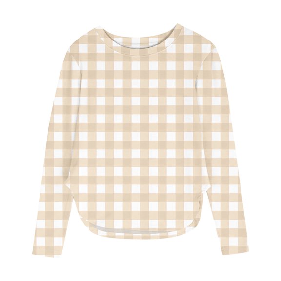 IFNWSV Graphic Tees for Girls Long Sleeve Crewneck Side Split Hem Pullover Top Casual Print T Shirt for Girls Yellow 3 Years