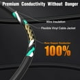 thumbnail image 6 of DuraTech Extension Cord 25 ft, Outdoor Extension Cord, 16/3 SJT, 13 Amps, Heavy Duty Extension Cord for Power Tools, Black, 6 of 7