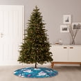 thumbnail image 7 of Daiia Swan On The Pond Drawing Merry Christmas Tree Skirt , Xmas Large Lace-up Tree Skirt, Santa Snowflakes Rustic Home Decorations New Year Party Farmhouse Decor-30", 7 of 7